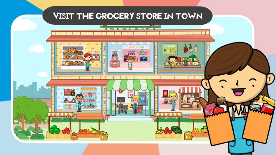 Lila's World: Grocery Store 스크린샷 1