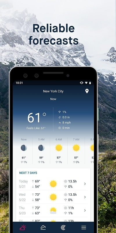 WeatherPro Screenshot 1