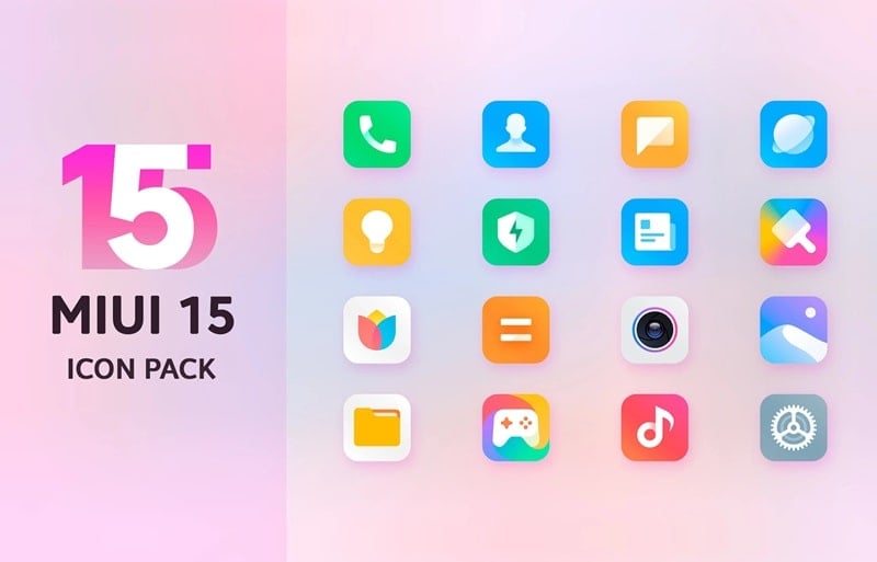 Mi15 Icon Pack স্ক্রিনশট 0