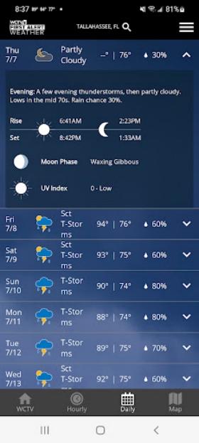 WCTV First Alert Weather应用截图第2张