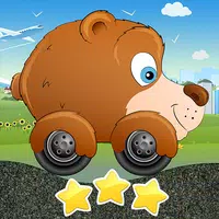 Niños juego de coches carreras