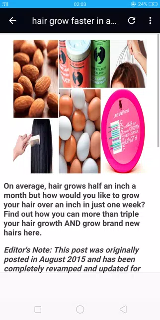 How to grow hair faster應用截圖第0張