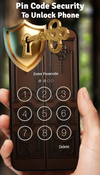 Vintage Door Lock Screen Zrzut ekranu 1