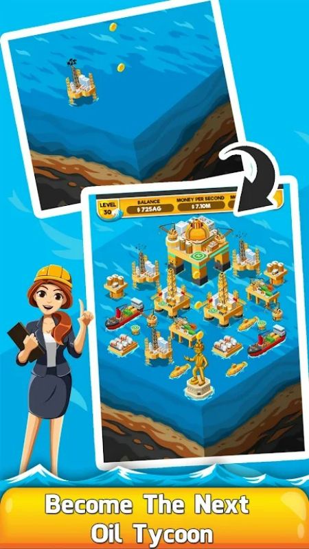 Oil Tycoon 2: Idle Miner Game スクリーンショット 2