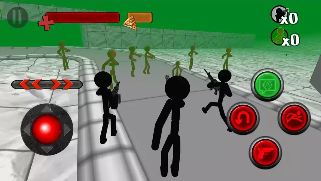 Stickman Zombie 3D Schermafbeelding 2