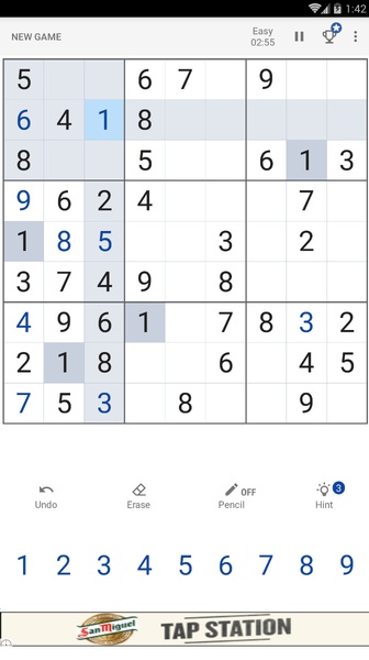 Sudoku - Classic Logic Puzzle Game Captura de tela 1