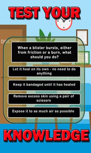 First Aid Educational Quiz Captura de pantalla 1