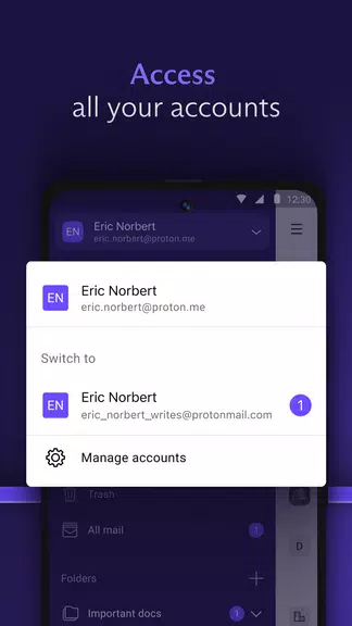 Proton Mail: Encrypted Email Schermafbeelding 2
