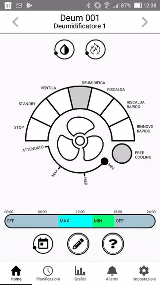 RadiaxWeb Regolazione Capture d'écran 1