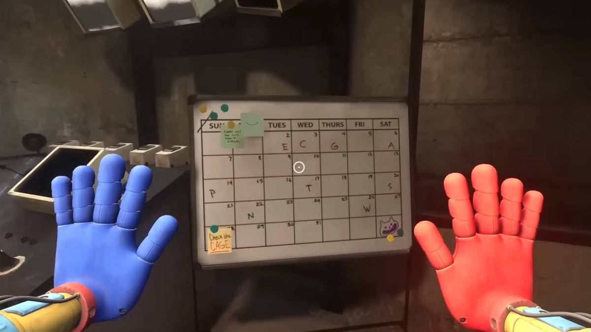 Poppy Playtime Chapter 4 Cage Calendar Puzzle