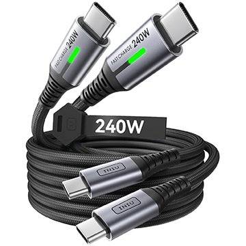 INIU de 2 paquetes 6.6ft 240W USB Type-C Cables