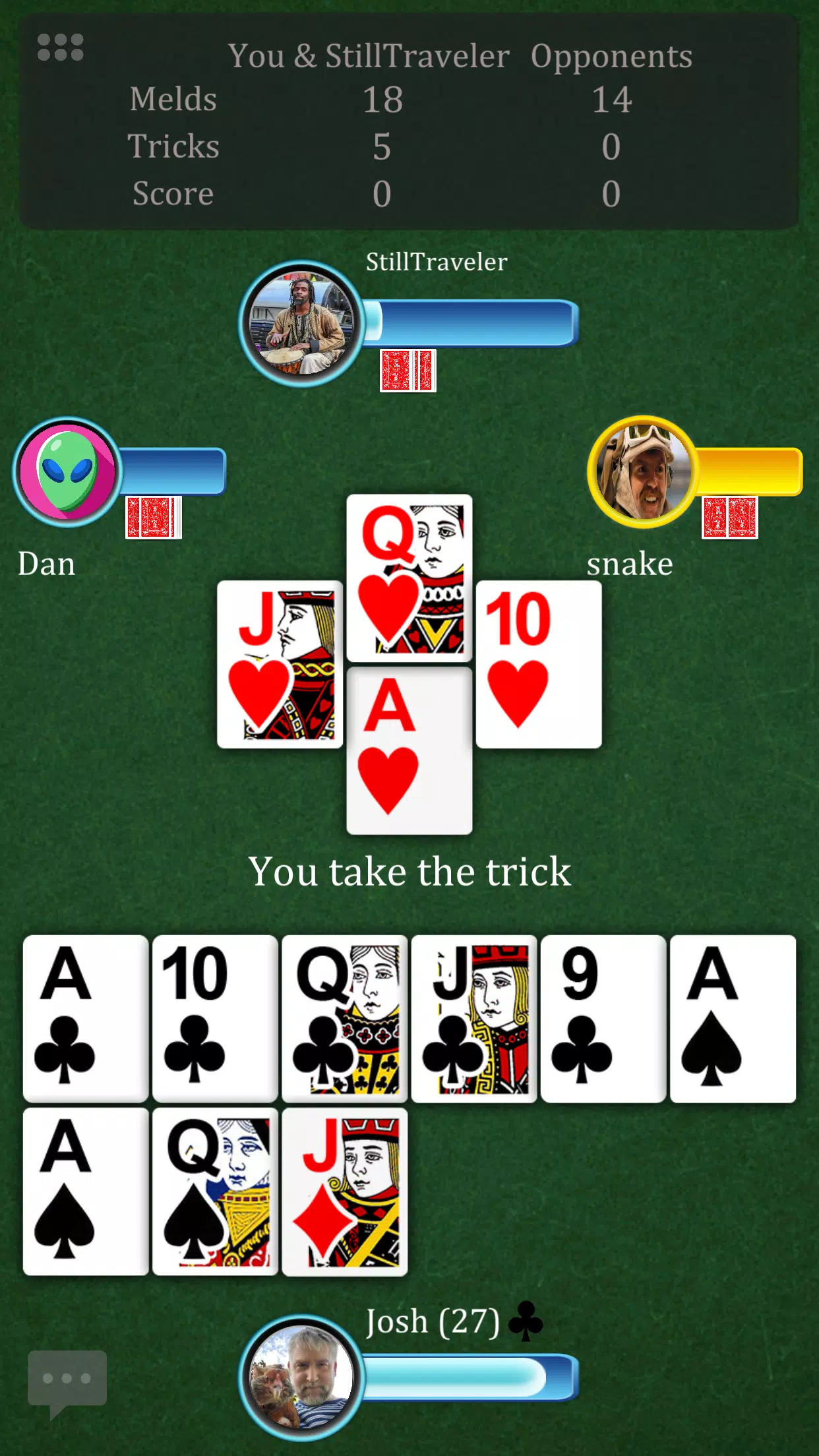 Pinochle Online Скриншот 0