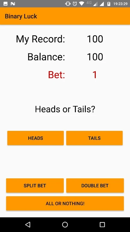 Binary Bet Game Screenshot 0