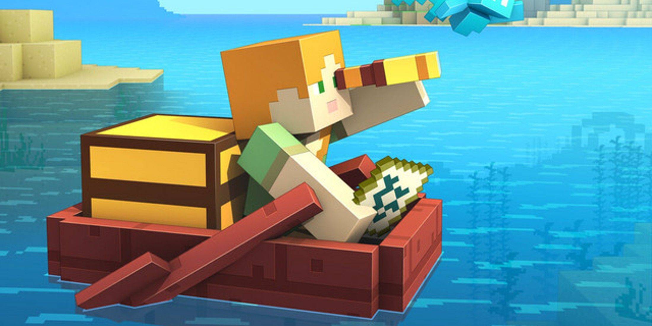 Minecraft Bug bewirkt, dass Schiffswrack am Himmel generiert wird