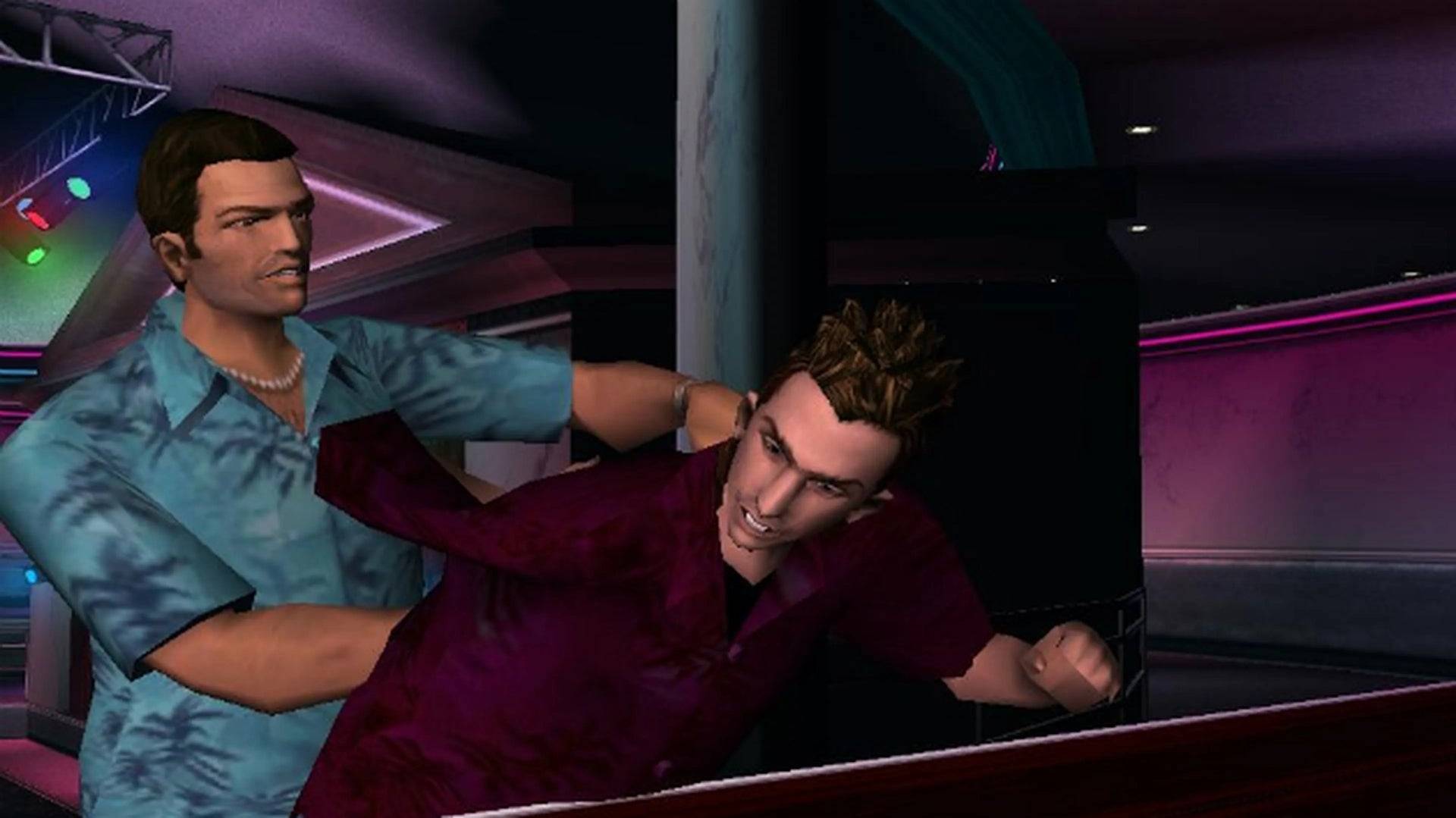 Tommy Vercetti et Kent Paul dans GTA: Vice City