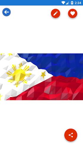 Philippines Flag Wallpaper: Fl Ekran Görüntüsü 3