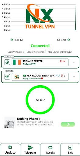 Nx Tunnel VPN Captura de tela 1