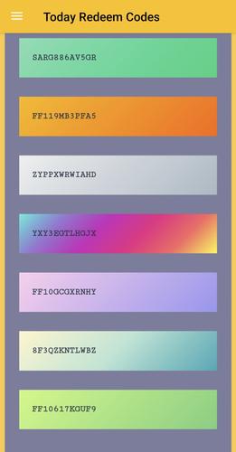 Redeem Codes スクリーンショット 1