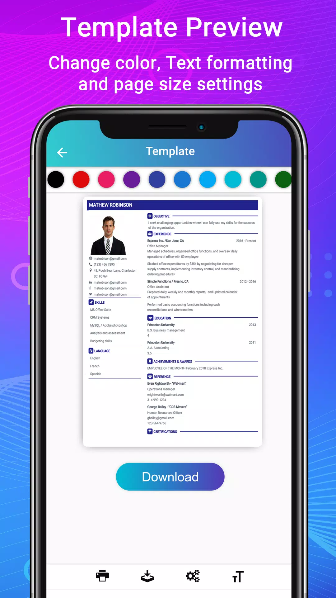 Resume Builder App, CV maker 스크린샷 3