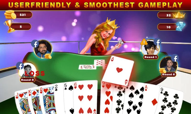 Call Break Gold Spades: Play Original Card Games Captura de pantalla 1