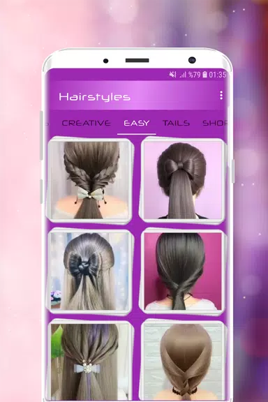 Hairstyles Step by Step Videos Ekran Görüntüsü 2
