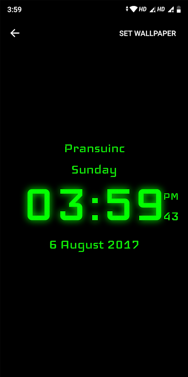 Digital Clock Screenshot 1