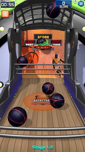 Flick Basketball Stages Tangkapan skrin 1