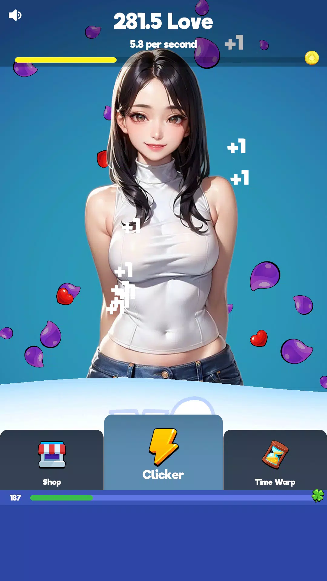 Sexy touch girls: idle clicker Schermafbeelding 0