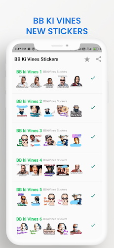 BB Ki Vines Stickers 스크린샷 0