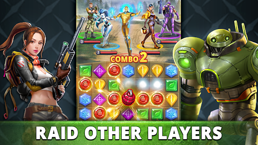 Puzzle Combat: Match-3 RPG Mod Ảnh chụp màn hình 0