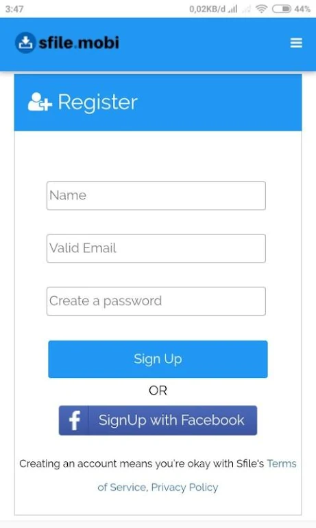 Sfile Mobi - Monetizing Your File Tangkapan skrin 0