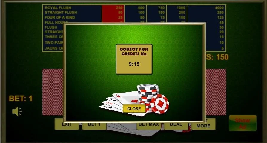 Schermata Poker Aces 2