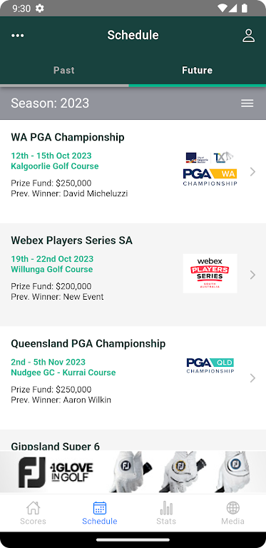 PGA Tour of Australasia স্ক্রিনশট 1