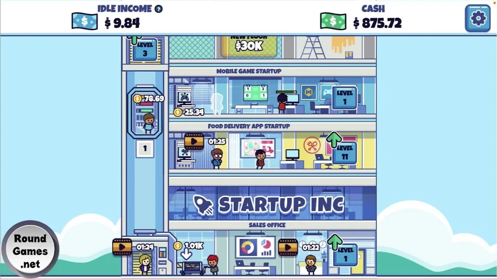 Idle Startup Tycoon 스크린샷 3