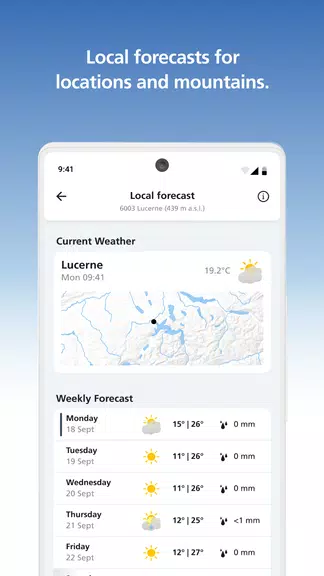 MeteoSwiss Скриншот 2