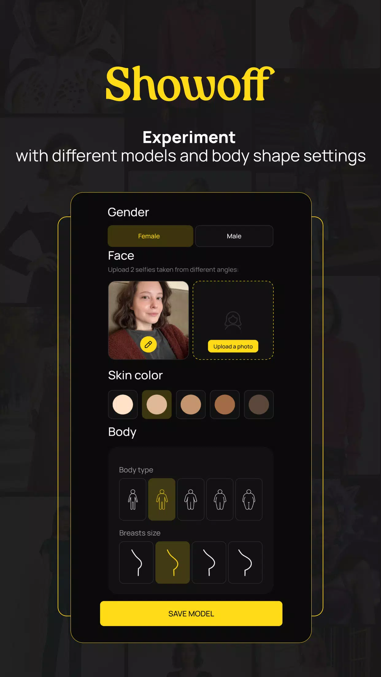 Showoff: create an ideal look ภาพหน้าจอ 3
