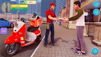 Food Delivery Boy Bike Game 3D Скриншот 0