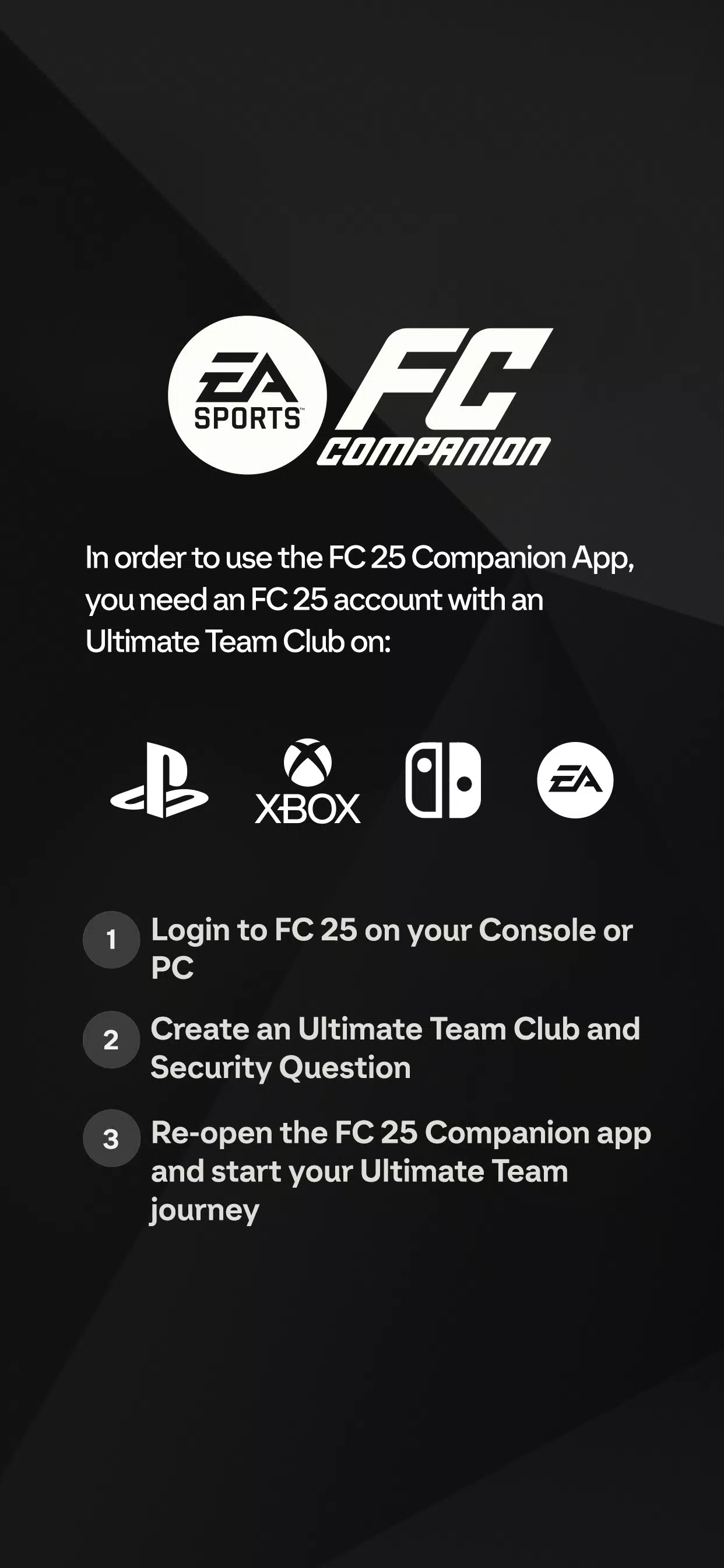 Schermata EA SPORTS FC™ 25 Companion 0