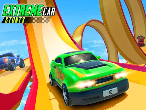 Hot Cars Fever-Car Stunt Races Captura de pantalla 2