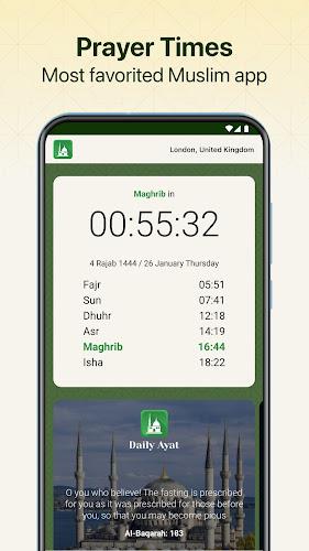 Namaz: Prayer Times & Qibla Captura de tela 0