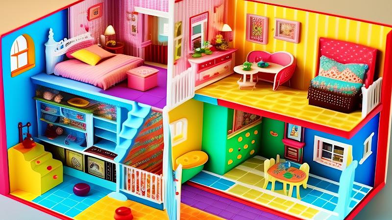 Doll House Design Doll Games ဖန်သားပြင်ဓာတ်ပုံ 0