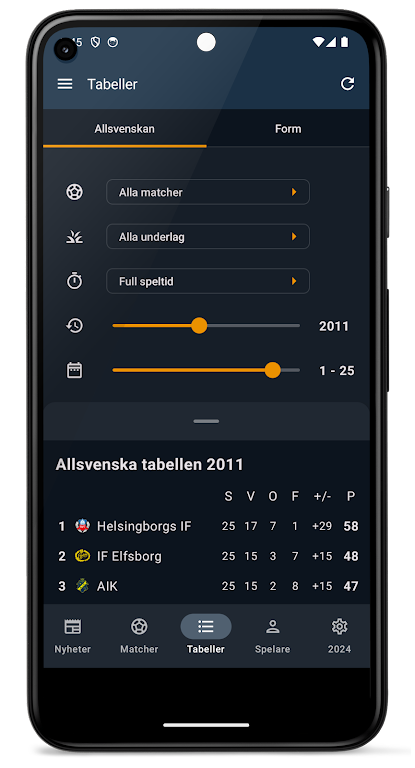 Allsvenskan 2024 스크린샷 2