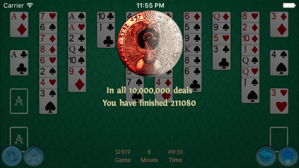 FreeCell Premium ဖန်သားပြင်ဓာတ်ပုံ 2