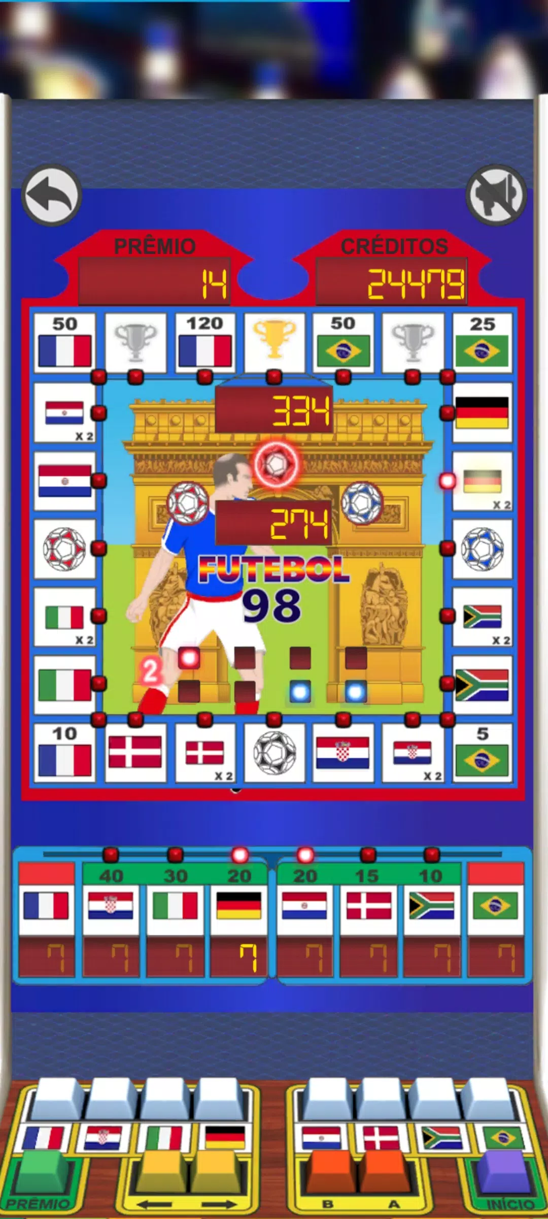 Football 98 Slot Machine 스크린샷 1