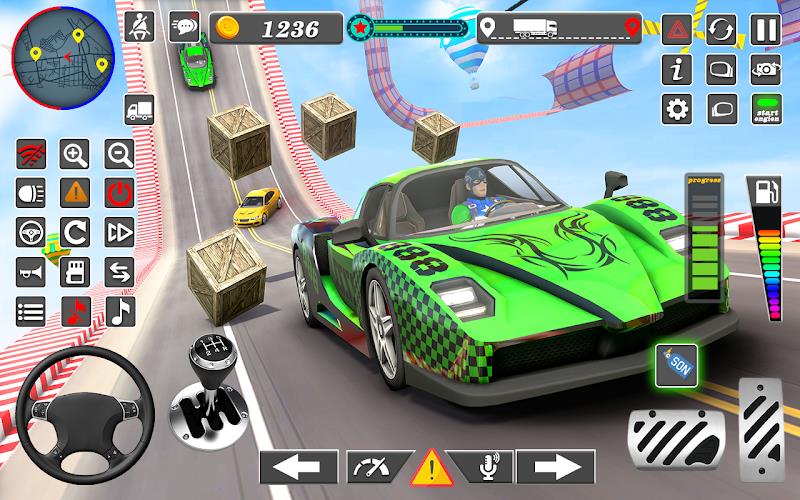 GT Car Stunt: Racing Game ဖန်သားပြင်ဓာတ်ပုံ 1