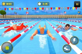 Swimming Pool Rush Water Race ဖန်သားပြင်ဓာတ်ပုံ 3