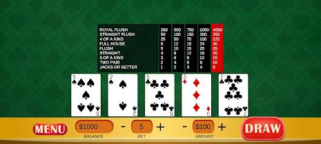 Jacks or Better - Video Poker স্ক্রিনশট 1