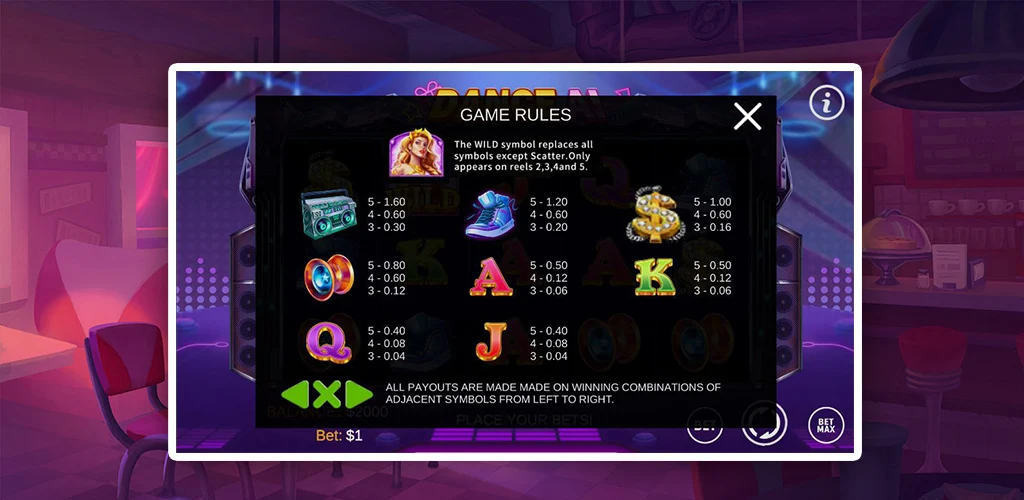 WILD Dancer Slot ภาพหน้าจอ 2
