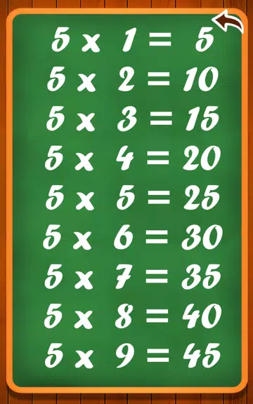 Learn multiplication table Zrzut ekranu 2