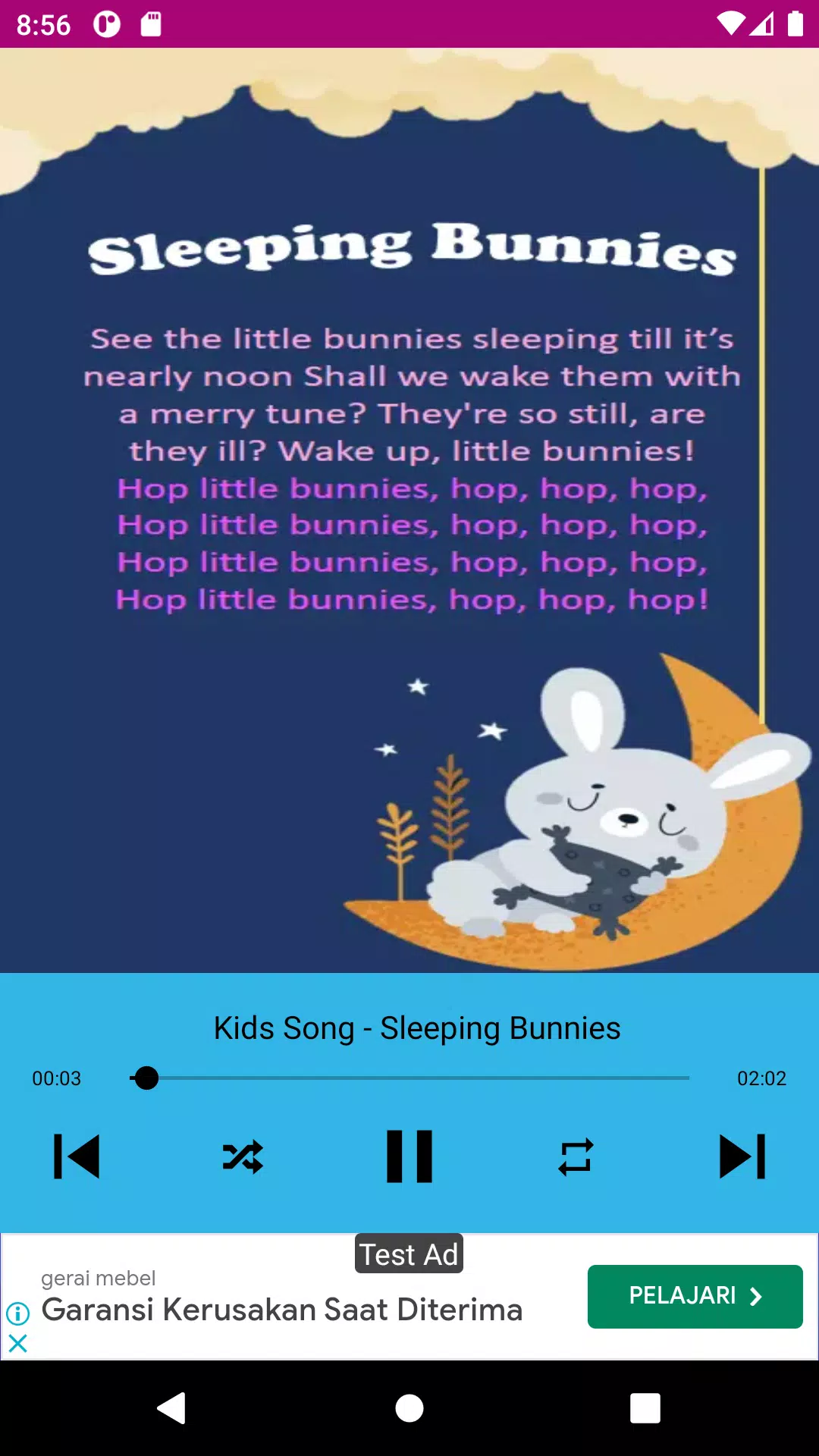 baby songs - nursery rhymes Screenshot 1